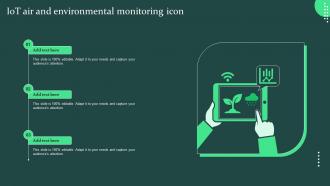 IOT Air And Environmental Monitoring Icon