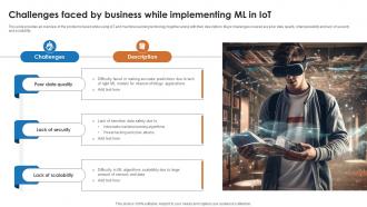 IoT And Machine Learning Challenges Faced By Business While Implementing Ml In IoT IoT SS