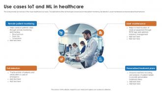 IoT And Machine Learning Use Cases IoT And Ml In Healthcare IoT SS IoT And Machine Learning Use Cases IoT And Ml In Healthcare IoT SS