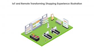 IoT And Remote Transforming Shopping Experience Illustration