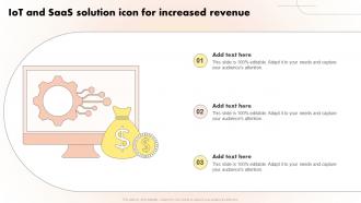 IoT And SaaS Solution Icon For Increased Revenue
