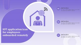 IOT Application Icon For Employees Onboarded Remotely