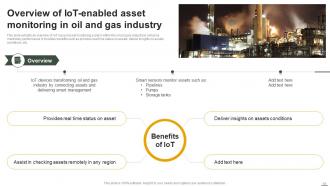 IoT Applications In Oil And Gas Industry To Enhance Safety Powerpoint Presentation Slides IoT CD Engaging Aesthatic
