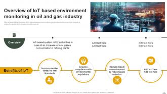 IoT Applications In Oil And Gas Industry To Enhance Safety Powerpoint Presentation Slides IoT CD Slides Engaging