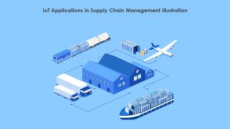 IoT Applications In Supply Chain Management Illustration