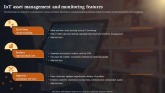 IoT Asset Management And Monitoring IoT Solutions In Manufacturing Industry IoT SS