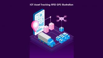 Iot Asset Tracking Rfid Gps Illustration