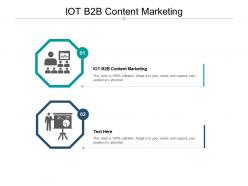 Iot b2b content marketing ppt powerpoint presentation outline deck cpb