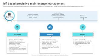 IoT Based Predictive Maintenance Management Guide To Networks For IoT Healthcare IoT SS V