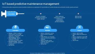 IoT Based Predictive Maintenance Management IoMT Applications In Medical Industry IoT SS V