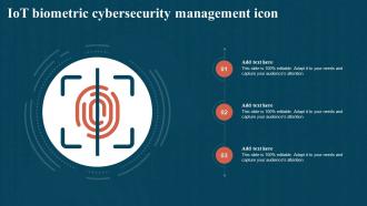 IoT Biometric Cybersecurity Management Icon