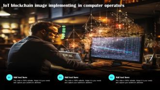 Iot Blockchain Image Implementing In Computer Operators