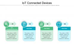 Iot connected devices ppt powerpoint presentation gallery graphics template cpb