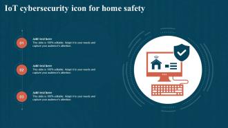 IoT Cybersecurity Icon For Home Safety