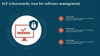 IoT Cybersecurity Icon For Software Management