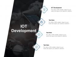 Iot development ppt powerpoint presentation icon gridlines cpb