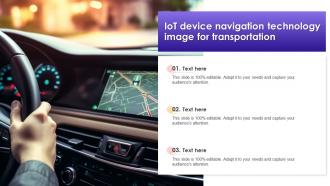 IOT Device Navigation Technology Image For Transportation