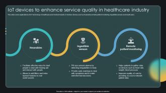 IOT Devices To Enhance Service Quality In Healthcare Industry Enabling Smart Shopping DT SS V