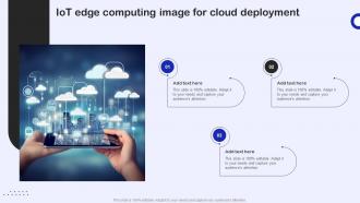 IoT Edge Computing Image For Cloud Deployment