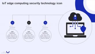 IoT Edge Computing Security Technology Icon