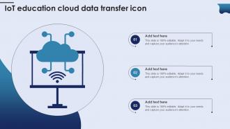 IoT Education Cloud Data Transfer Icon