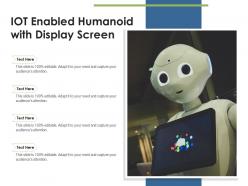 Iot enabled humanoid with display screen