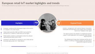 Iot Enabled Retail Market Operations European Retail Iot Market Highlights And Trends