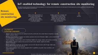 IoT Enabled Technology For Remote Construction Revolutionizing The Construction Industry IoT SS