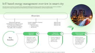 IoT Energy Management Solutions For Sustainable Future Powerpoint Presentation Slides IoT CD Idea Impressive