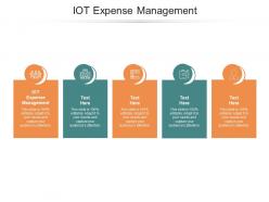 Iot expense management ppt powerpoint presentation infographics graphic tips cpb