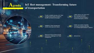 IoT Fleet Management Transforming Future Of Transportation IoT CD Powerpoint Presentation Slides Impactful Good