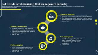IoT Fleet Management Transforming Future Of Transportation IoT CD Powerpoint Presentation Slides Captivating Good