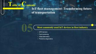 IoT Fleet Management Transforming Future Of Transportation IoT CD Powerpoint Presentation Slides Slides Unique