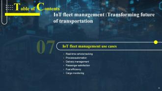 IoT Fleet Management Transforming Future Of Transportation IoT CD Powerpoint Presentation Slides Downloadable Unique