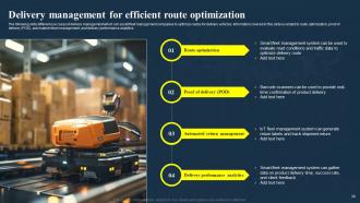 IoT Fleet Management Transforming Future Of Transportation IoT CD Powerpoint Presentation Slides Researched Unique