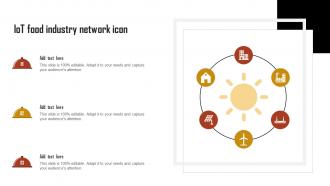 IoT Food Industry Network Icon