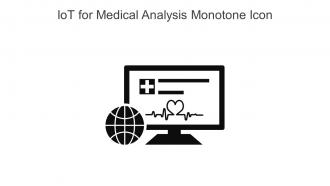 Iot For Medical Analysis Monotone Icon In Powerpoint Pptx Png And Editable Eps Format