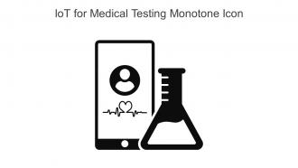 Iot For Medical Testing Monotone Icon In Powerpoint Pptx Png And Editable Eps Format