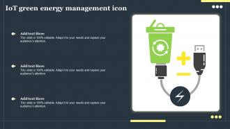 IOT Green Energy Management Icon