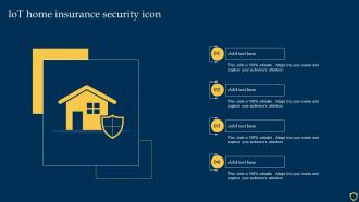 IOT Home Insurance Security Icon