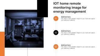 IOT Home Remote Monitoring Image For Energy Management