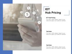 Iot hub pricing ppt powerpoint presentation professional background cpb