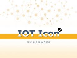 IOT Icon Connected Connections Various Devices Light Bulb