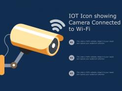 IOT Icon Showing Camera Connected To Wi Fi