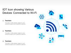 IOT Icon Showing Various Devices Connected To Wi Fi