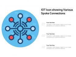 Iot icon showing various spoke connections
