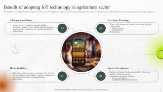 IoT In Agriculture Powerpoint Ppt Template Bundles Visual Editable