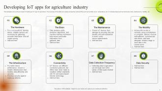 IoT In Agriculture Powerpoint Ppt Template Bundles Appealing Editable