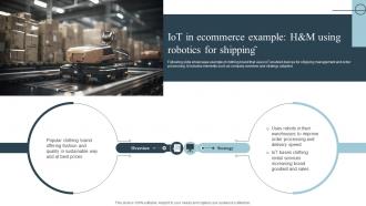IOT In Ecommerce Example H and M Using Robotics For Role Of Iot In Transforming IoT SS