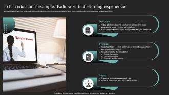Iot In Education Example Kaltura Virtual Iot In Education To Transform IoT SS